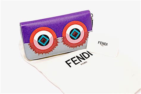 Fendi Crayons Monsters Motif Continental Wallet 